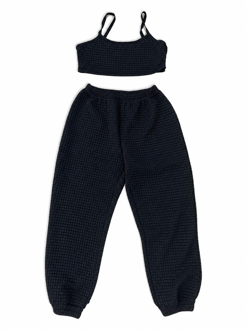 Womens waffle tank & joggers